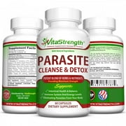 Premium Parasite Cleanse  -  Intestine Detox with Black Walnut, Wormwood Powder & More - Eliminate Parasites, Pinworms & Other Intestinal Worms