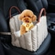 thumbnail image 1 of Asiento de coche para perros pequeños y medianos, asiento de coche portátil para perros y gatos, asiento elevador antideslizante para perros con almohadilla y correa de seguridad, 1 of 5