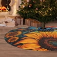 thumbnail image 6 of Rateoe Colorful Cloud Butterfly Sunflower Print Christmas Tree Skirt 30" for Xmas Holiday New Year Party Circle Tree Mat Ornaments Decoration, 6 of 7