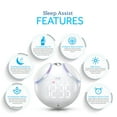Sealy AllinOne Smart Sleep Assist with Sound Machine, Sunrise Alarm