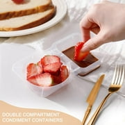 Reusable Snack Containers with Lids 5Pcs,New Snack Containers,Snackle Box Container Portion Control,Snack Pack Containers,Double Compartment Snack Containers for On-the-Go Meals and Camping
