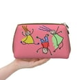 thumbnail image 4 of YFYANG Large Clutch Leather Makeup Bag, Red Children Drawing Graffiti Travel Toiletries Bag, Ladies Cosmetic Storage Bag, 4 of 8