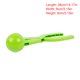 thumbnail image 5 of Vogacara Creativo al aire libre divertido hacer bolas de nieve Clip plástico bola de nieve molde muñeco de nieve fabricante juguete Color al azar Juegos de césped Clip de bola individual Vogacara FN000204-07, 5 of 6