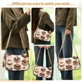 thumbnail image 4 of FORMRS Womens Shoulder Bag with Chain Strap Clutch Purse Cute Tote Handbag, Cute Chocolate Cakes, 4 of 7