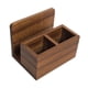 thumbnail image 3 of Porta cubiertos, servilletero de madera rústica, organizador de servilletas, caja de utensilios, cubiertos para restaurante, oficina, escritorio,, 3 of 9