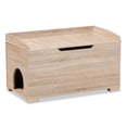 thumbnail image 1 of Baxton Studio Housse de Litière pour Chat en Bois Fini Chêne Mariam Maison, 1 of 14