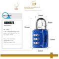 thumbnail image 4 of Combination Lock Luggage Trolley Luggage Wardrobe Mini Small Lock Cabinet Padlock-A, 4 of 7