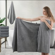Beartech Bath Towel Set 4 Pack Microfiber Bathroom Towel Plush Bath Sheet Towel Oversized Towels Hotel Shower Towel Collection