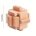 thumbnail image 3 of Unlocking Puzzle: Traditional Wooden Decoration, Perfect Birthday Gift, 3 of 5