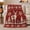 Knit Reindeer, variant on Stylized Knit Reindeer Snowflake Fair Isle Christmas Living, Festive Holiday Scene, Warm Flannel Blanket for Living Room and Reading Nook, Art Lovers Christmas Gift, Festive Home Decor