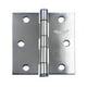 thumbnail image 2 of Bisagra Cuadrada Santul Acero Cromo Mate 3x3 10 Piezas, 2 of 6