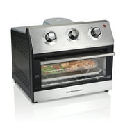 Hamilton Beach Air Fryer Toaster Oven, 6 Slice Capacity, Black & Stainless Steel, 31222
