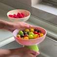 thumbnail image 5 of Yttmshdga Plastic Bowl For Kitchen Counter Decorative Bowl With Removable Drain Pedestal Modern High Footed Bowl For Home Decor Desktop Display Kitchen Storage Key Candy, 5 of 9