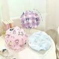 thumbnail image 5 of Gorro de ducha con patrón de Sanrio, gorro de ducha de doble capa, Hello Kitty, Melody Kuromi, a prueba de polvo, sanitario, gorro de dibujos animados, impermeable, cuidado del cabello, 5 of 5