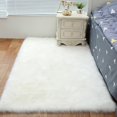 thumbnail image 1 of Fluffy Rug Carpet Floor Bedroom Mat Pure Color Living Room Carpet Hallway Mat, 1 of 17