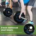thumbnail image 2 of FlexWave 200LB Olympic Bumper Plate Set, 2-Inch Rubber Weight Plates with Steel Hub for Strength Training & Home Gym, 2 of 8