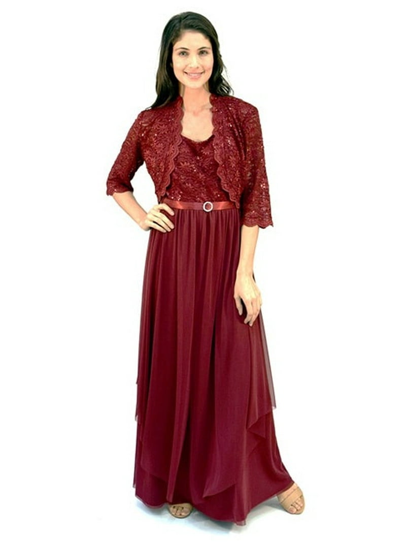 R&M Richards Women's 2 Piece Lace Mother Of the Bride Dress and Shrug Set - Walmart.com R&M Richards Women's 2 Piece Lace Mother Of the Bride Dress and Shrug Set - Walmart.com