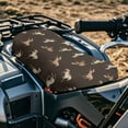 thumbnail image 4 of Renewold Breathable ATV Seat Cover 25.2x10 Inch, UV Resistant & Waterproof Four Wheeler Seat Protector for Summer Heat, Universal Fit Honda/Polaris/Kawasaki, Horse Brown, 4 of 7