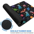 thumbnail image 6 of Long Mouse Pads for Desk,Black Cartoon Space Dinosaurs Pattern Desk Mats on Top Of Desks, Desk Mouse Pad Extra Large with 3mm Non-Slip Base and Stitched Edge for Gaming,Office,Work,Home 31.5"x11.8", 6 of 6