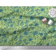 thumbnail image 2 of Soimoi Cotton Cambric Fabric Floral & Leopard Animal Skin Printed Craft Fabric by The Yard 56 Inch Wide, 2 of 3