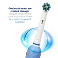 thumbnail image 4 of 4pcs Replacement Brush Heads Compatible with Braun Oral-B Electric Toothbrushes Sensitive Gum Care Cross Action Brush Heads, 4 of 8