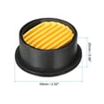 thumbnail image 2 of Filtro de compresor de aire Uxcell, paquete de 6 accesorios de reducción de ruido para compresores de aire, negro, amarillo, 2 of 5