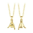 thumbnail image 5 of Skymirror 2 Pcs Couple Matching Necklace Set Pinky Promise Matching Necklaces Best Friends Matching Necklace Valentines Day Anniversaries Gift, 5 of 8