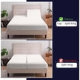 thumbnail image 7 of The Cotton Hub Queen Size Top 28" Split Flex Head 4-Piece Sheet Set for Adjustable Beds, 600 Series Pima Cotton Fits 7-9" Deep Pocket (White, Solid), 7 of 7