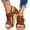 Brown, variant on Wedge Sandals for Women Dressy Summer, 2026 Open Toe Espadrilles Platform Ankle Strap Sandals Casual Boho Walking Strappy Slip on Sandals