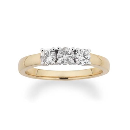 1/2 Carat Three-Stone Diamond Ring