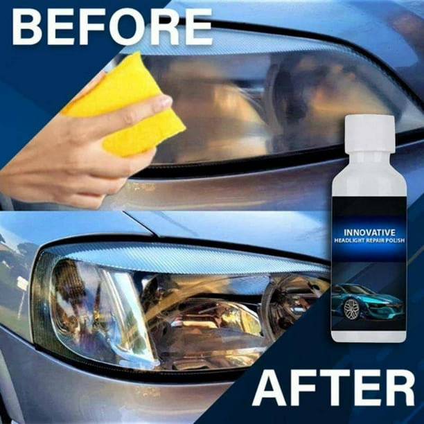Kit de limpieza de faros para coche, líquido limpiador de faros, 20ml