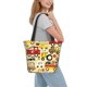 thumbnail image 2 of Fotbe Vehicles Bolsa de Playa con Estampado, Bolsa de Hombro, Bolsa de Mano Espaciosa, Bolsa de Viaje Ligera, Bolsa de Compras Versátil, 2 of 6