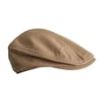 thumbnail image 2 of Retro British Style Cap Men Women Newsboy Hat Women Caps Cabbie Hat Khaki, 2 of 8