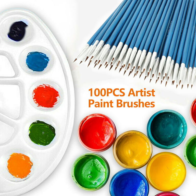 Miniature Detail Paint Brush Set, TSV 100pcs Fine Detail Painting Brushes  Professional Micro Artist Watercolor Brushes for Fine Detailing Art Acrylic  Models Nail Oil Craft Models Rock Painting 