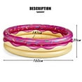thumbnail image 2 of BigMouth Inc. Strawberry Donut Lil Inflatable 5 Kiddie Pool, Durable and Safe Plastic Kid Pool, Easy to Clean and Store, 2 of 3