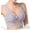 Gray, variant on SMihono Stylish Women's Sexy Racerback Lace Plunge Bralette Padded Bra Top Racerback Bralette - Wireless Lace Bralette for Women Blue M