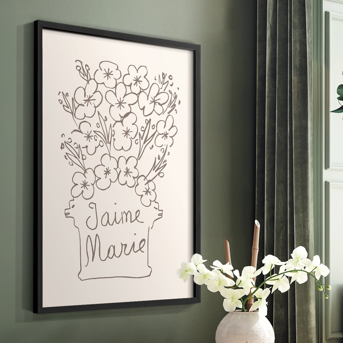 Matisse CCXLI in Solid Wood 11 x 14 Framed Print
