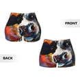 thumbnail image 5 of Fotbe Cow Seamless Shorts, Womens Workout Shorts High Waist Stretch Booty Short for Gym/Yoga/Running/Biking-Large, 5 of 9
