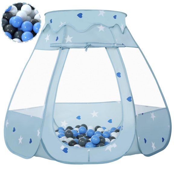 Piscina de bolas Wilhunter Baby con 50 bolas para niños pequeños 109 x 90 cm
