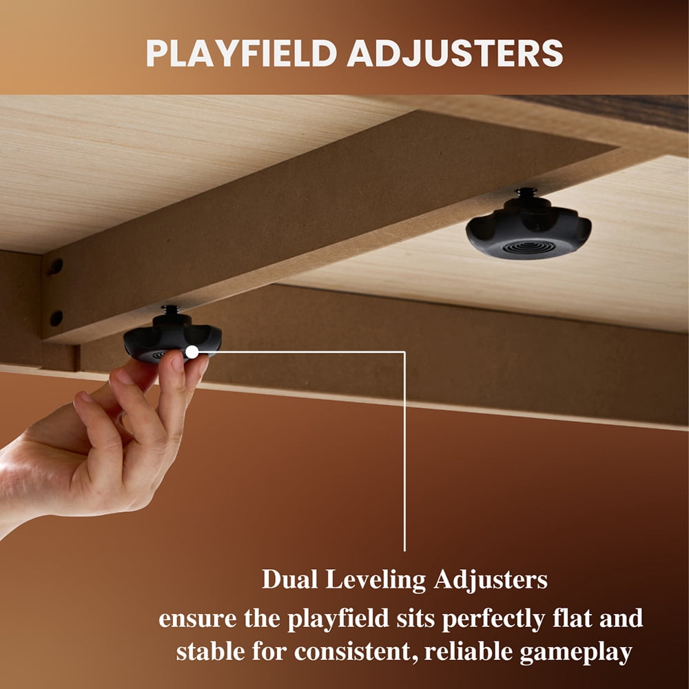 Barrington Billiards 12 ft. Ashford Shuffleboard with Buffet Top, Layered Wood Base Design