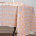 thumbnail image 3 of Efavormart Buffalo Plaid Tablecloth | 54" x 108" Blush/White Rectangular Spill Proof Tablecloths | Disposable Checkered Plastic Vinyl Waterproof Tablecloths, 3 of 3