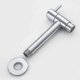 thumbnail image 2 of Brass Wall Mounted Faucet for Cold Water, Basin, Mop, Washing Machine Taps, Garden Taps, Chrome Finish P20250110768, 2 of 5