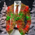 thumbnail image 5 of MUXiin Boys Jacket Christmas Suit for Boy Christmas Snowflake Print Blazer, Festive Casual Suit for Holiday Party,Watermelon Red,7-8 Years, 5 of 5