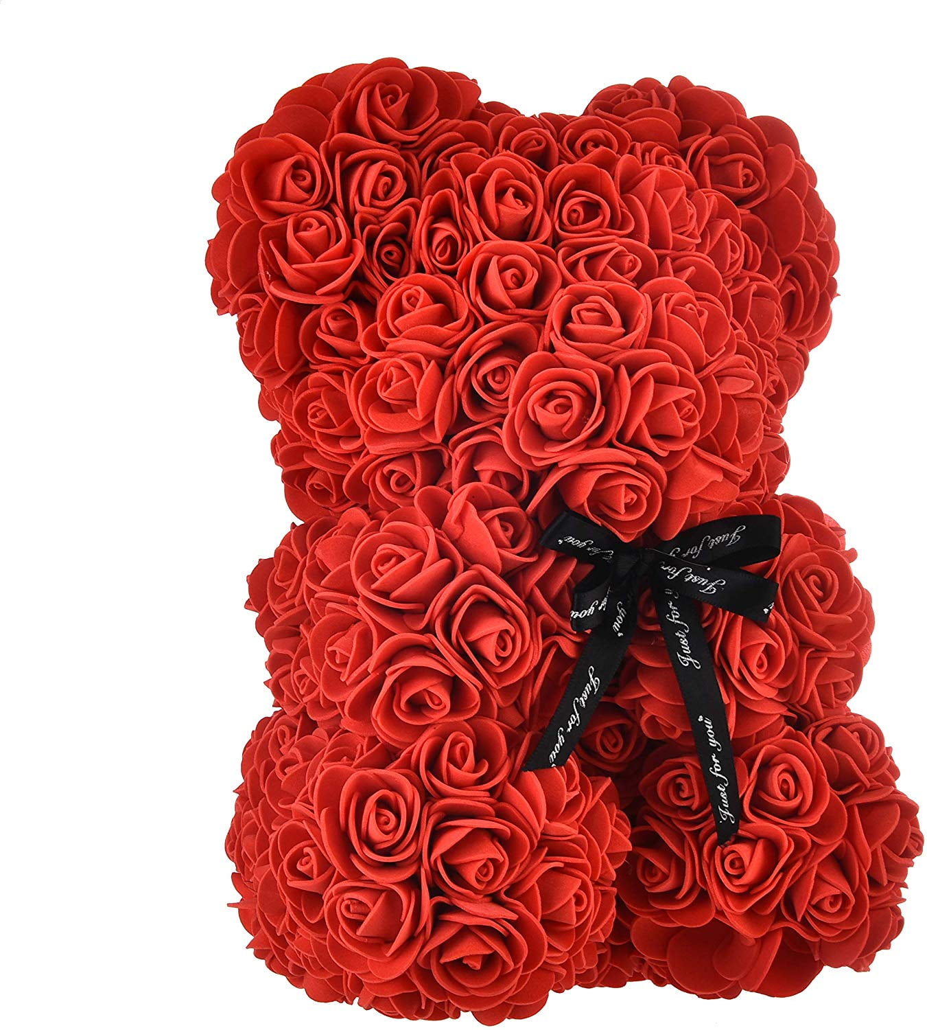 Rose Teddy Bear Handmade Roses Heart Teddy Cute Valentine Gift Party Decoration 