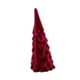 thumbnail image 2 of ZheElen Statue de Sapin de Noël en Céramique Rouge Décoration de Table Festive avec Détails Floqués Rouges Élégante et Robuste 10x25cm, 2 of 6