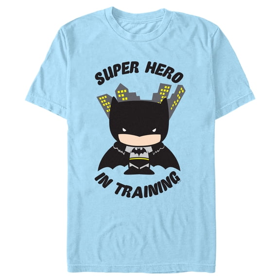 Men's Batman Chibi Super Hero in Training Graphic T-Shirt