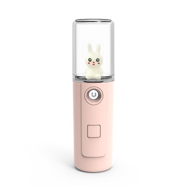 Portable Adorable Face Mist Sprayer 30ml Mini Humidifier Camping Personal Atomizer Button Operation Nebulizer Beauty Supplies Type 1 Pink