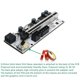 thumbnail image 3 of Nueva versión 010-x Pcie Riser 1x a 16x Usb3.0 60mm Sata3.0 extensión gráfica con Flash Led Compatible con Gpu, 3 of 5