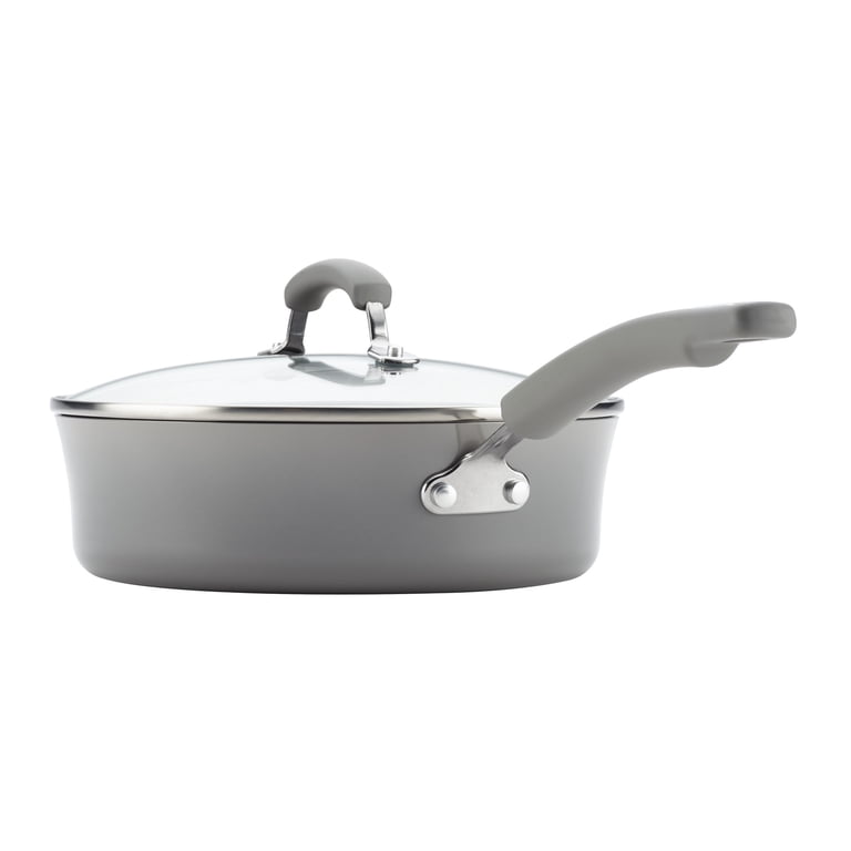 Set Pentole Rachael Ray Da 14 Pezzi – Antiaderente Smaltato, Colore Grigio Sale Marino