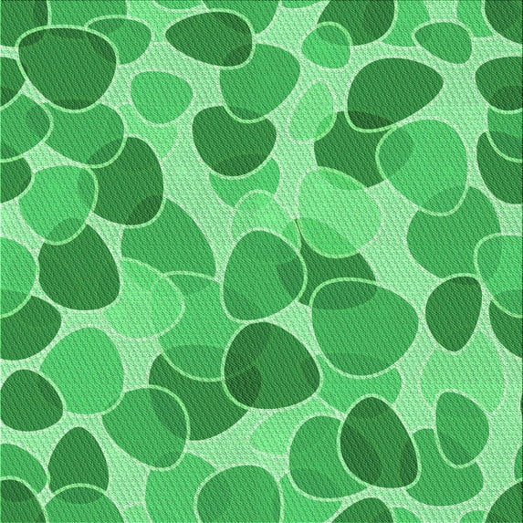 Ahgly Company Machine Washable Indoor Square Transitional Lime Mint Green Area Rugs, 5' Square
